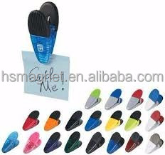 Высококачественный пластиковый магнитный зажим, магнитный держатель для бумаги с пользовательским логотипом