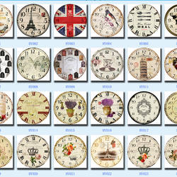 Creative MDF Vintage Wall Clock Art Decorative for Home Living Room Home