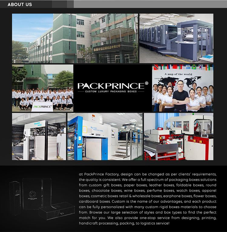 Gold Foil Clear PVC Plastic Window Premium Rigid Cardboard Paper Gift Perfume Box Luxury Packaging