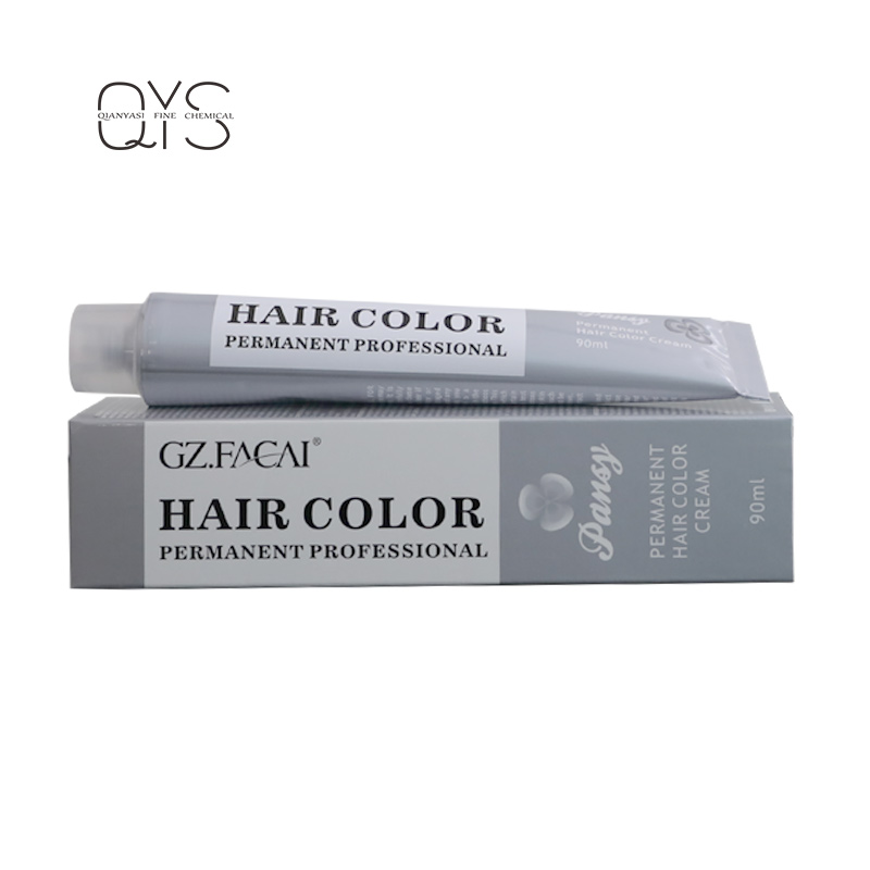 Qianyasi factory GZ'FACAI salon low ammonium long lasting hair color dye professional bulk hair dye color cream