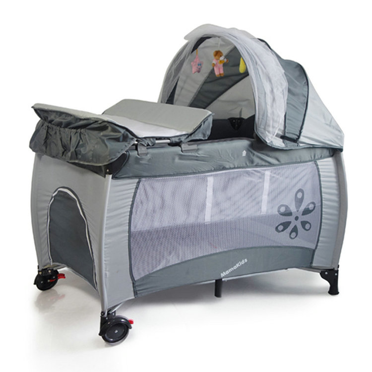 S12 7 Aluminium Baby Playpen Portable Baby Travel Cot Safety Baby