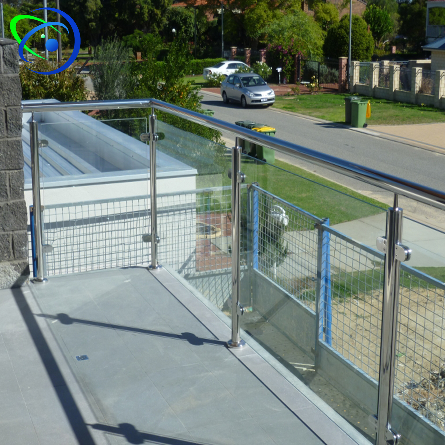 室内室外玻璃栏杆栅栏栏杆用不锈钢材料304/316扶手/夹层玻璃楼梯