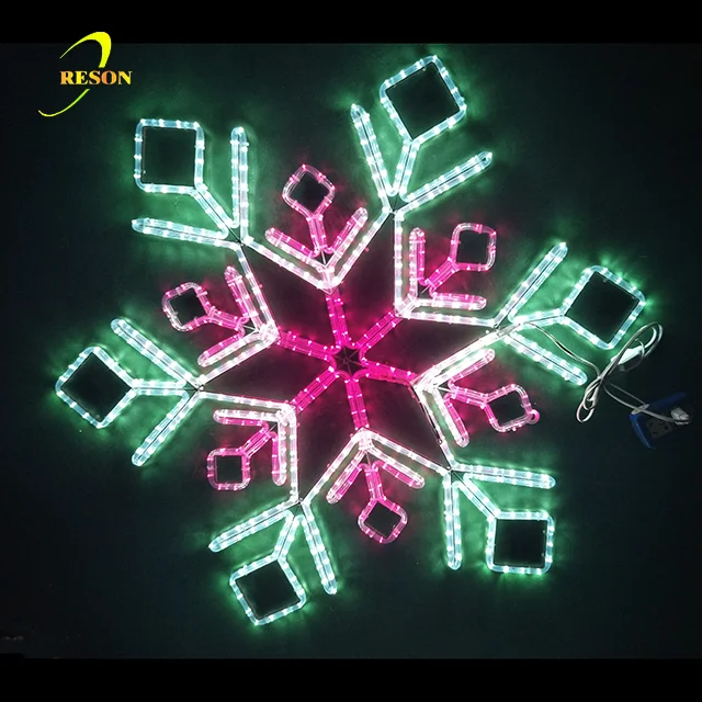 2021 New Snowflake Window Lights/ Big Outdoor Snowflake Lighting 90*90cm