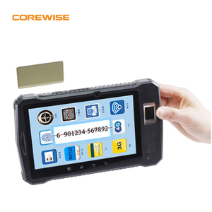 Rugged android fingerprint reader qr code scanner time one
