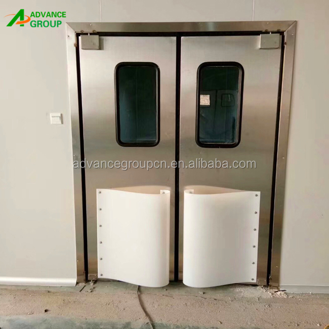 2019 hot sale new model food industry double leaf double restaurant kitchen swing impact traffic doors for commercial