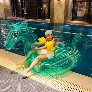 clear inflatable pool floats