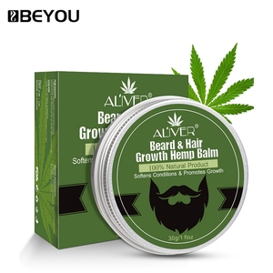 BEYOU Beard Balm Private Label Natural Organic Strong Beard Moustache Wax Hemp Beard Balm Essential Oils For Growth