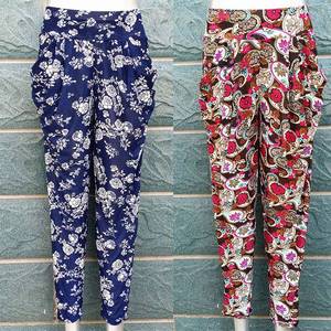 high waisted three quarter length trousers