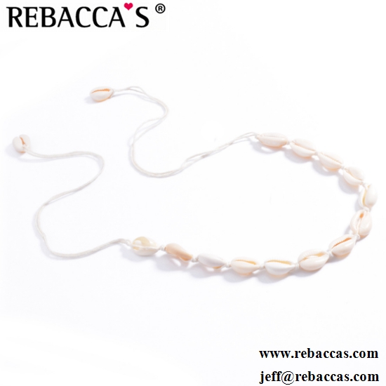 Nova moda senhora moda jóias braid escudo branco colar gargantilha