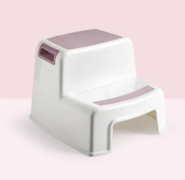 Двойной высокий стул для малышей, стул для малышей для тренировок в горшке, пластиковые ступени с мягким захватом для детского горшка