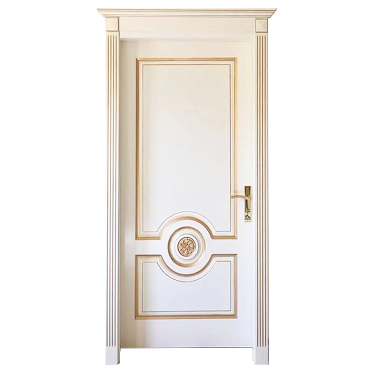 European Design New Luxury Interior House Russian Fancy Carving Solid Wooden Door
