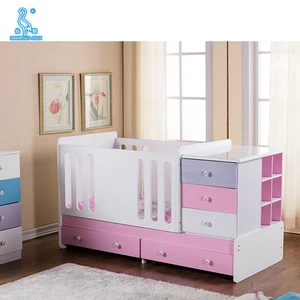 cot and chest of drawers