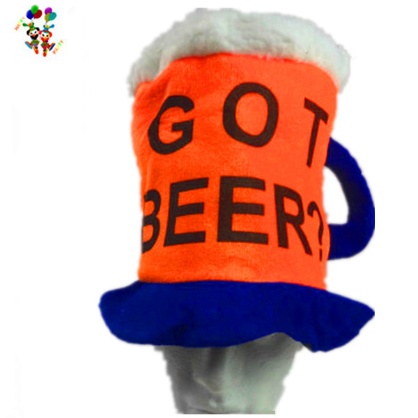BEER HAT Drinking Mug Party Costume Accessory Fancy Dress Cap Halloween Unisex