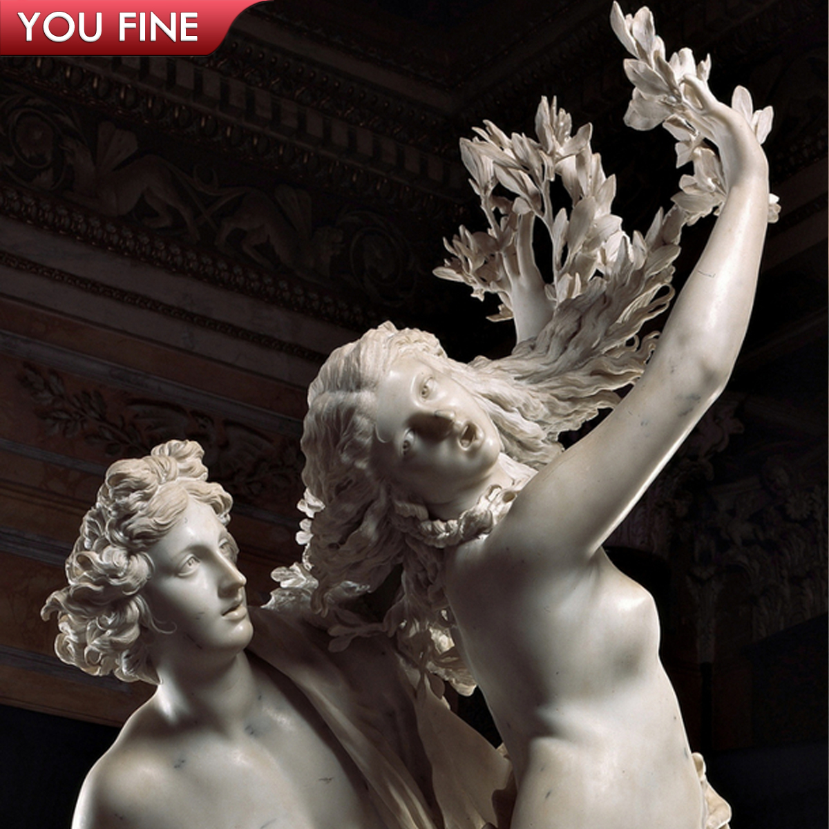 アポロ と ダフネ ギリシャの女神の彫刻像 大理石風(ベルニーニ作) 楽天市場】アポロとダフネ ギリシャの女神の彫刻像 大理石風