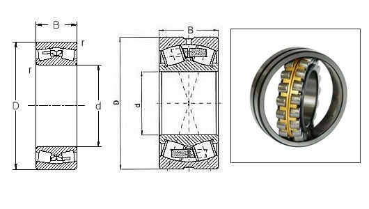 Original NSK 22314CDE4 self-aligning roller bearings 22314 bearings