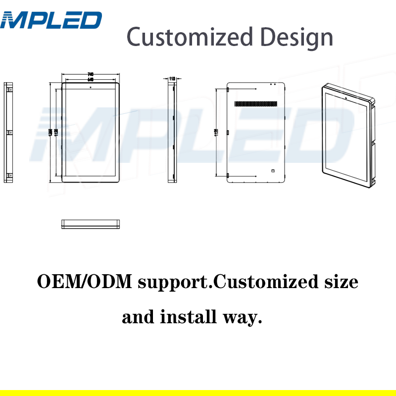 MPLED 2019 Hot P6 Pole LED Screen Display outdoor billboard advertising equipment