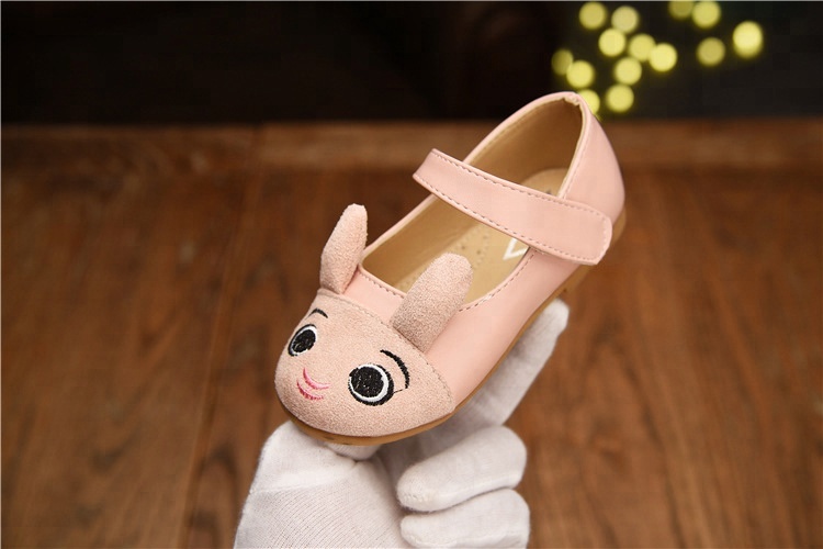 Лидер продаж 2018, популярная детская кожаная обувь с украшением в виде кролика, обувь для маленьких девочек