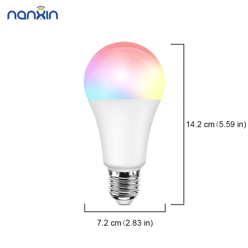 E27 удаленного туя приложение управления smart Wi-Fi светодио дный Лампы Разноцветные
