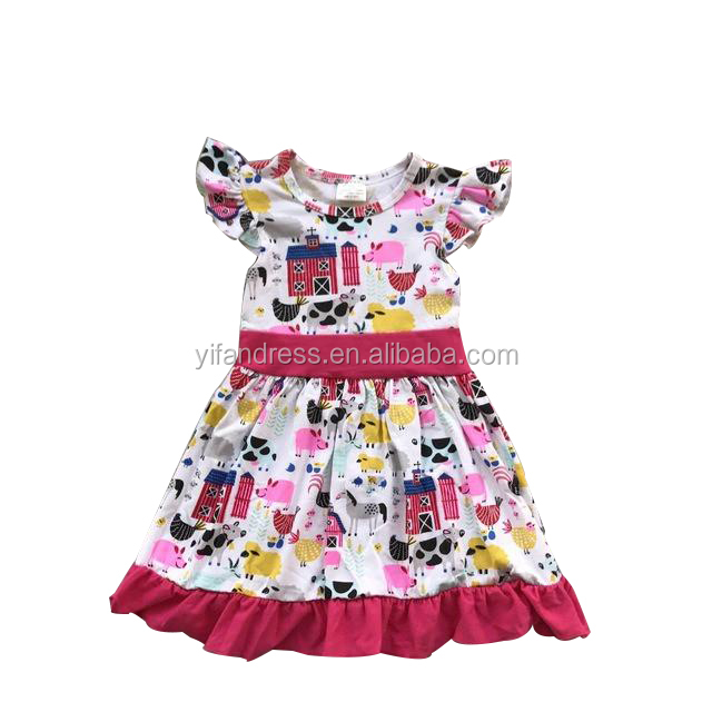 Alta qualidade mais recente crianças frock designs menina da festa de aniversário para crianças do vestido extravagante