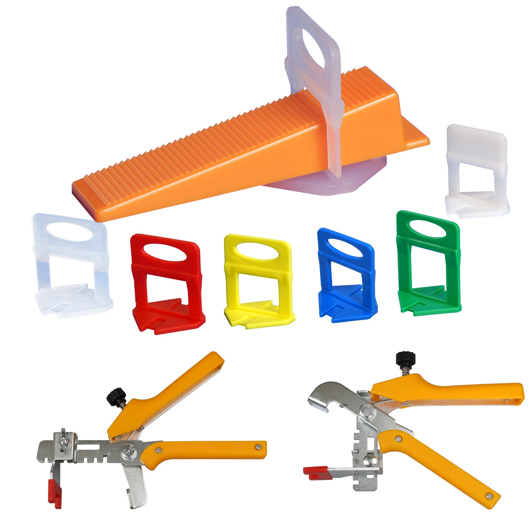 100x Wedges Floor Wall Tile Leveling System Tile Spacers Bulding Tool Green