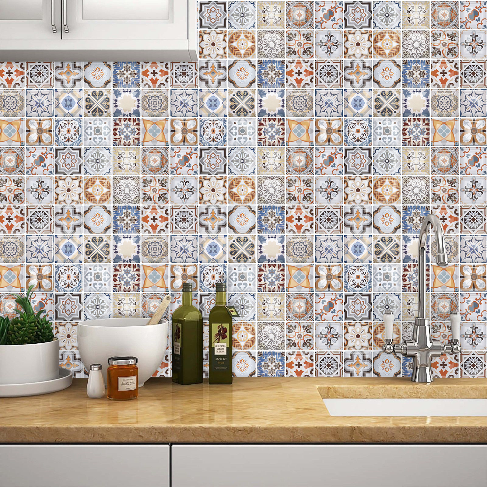 Home Marble Peel and Stick Backsplash Tiles Painel de Parede 3D Wall Coating