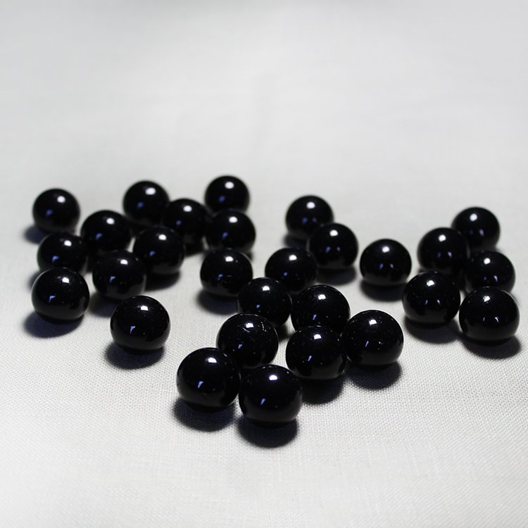 Однотонные черные матовые стекловолокна Пара Стеклянные шарики мяч с хорошее обслуживание