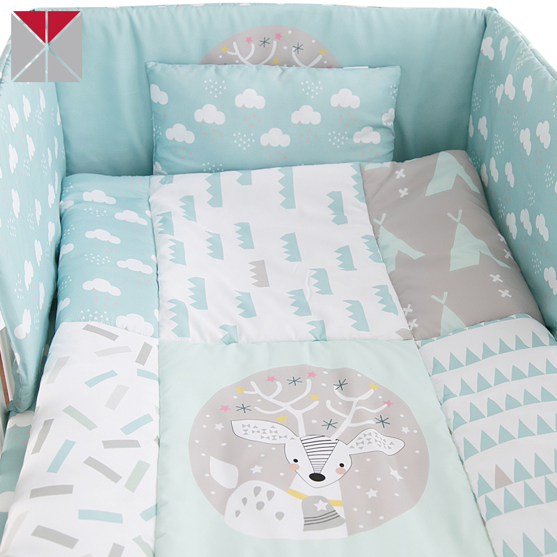 baby girl deer bedding set