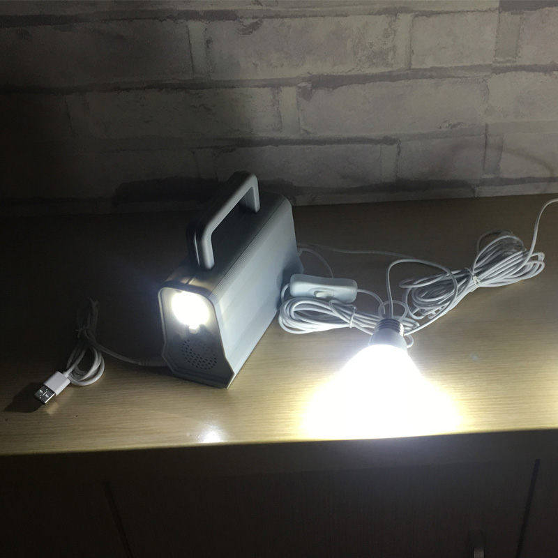 Portable mini solar power lighting system kits for home with music speaker solarenergie systems 2 in 1