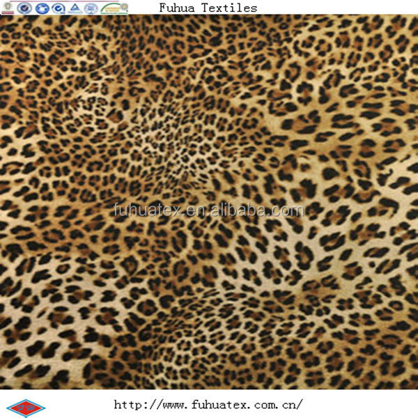 Замшевая ткань с леопардовым принтом