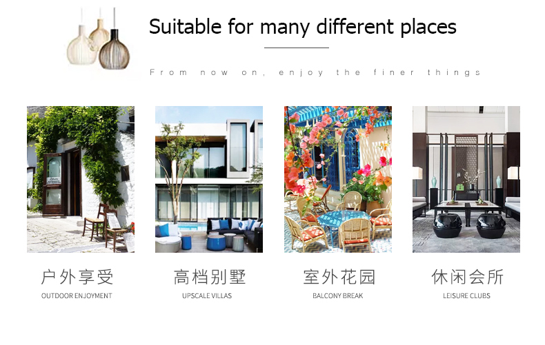 High quality garden outdoor patio furniture wicker patio chair set balcony pool patio sofa set table chair coffee salon bar