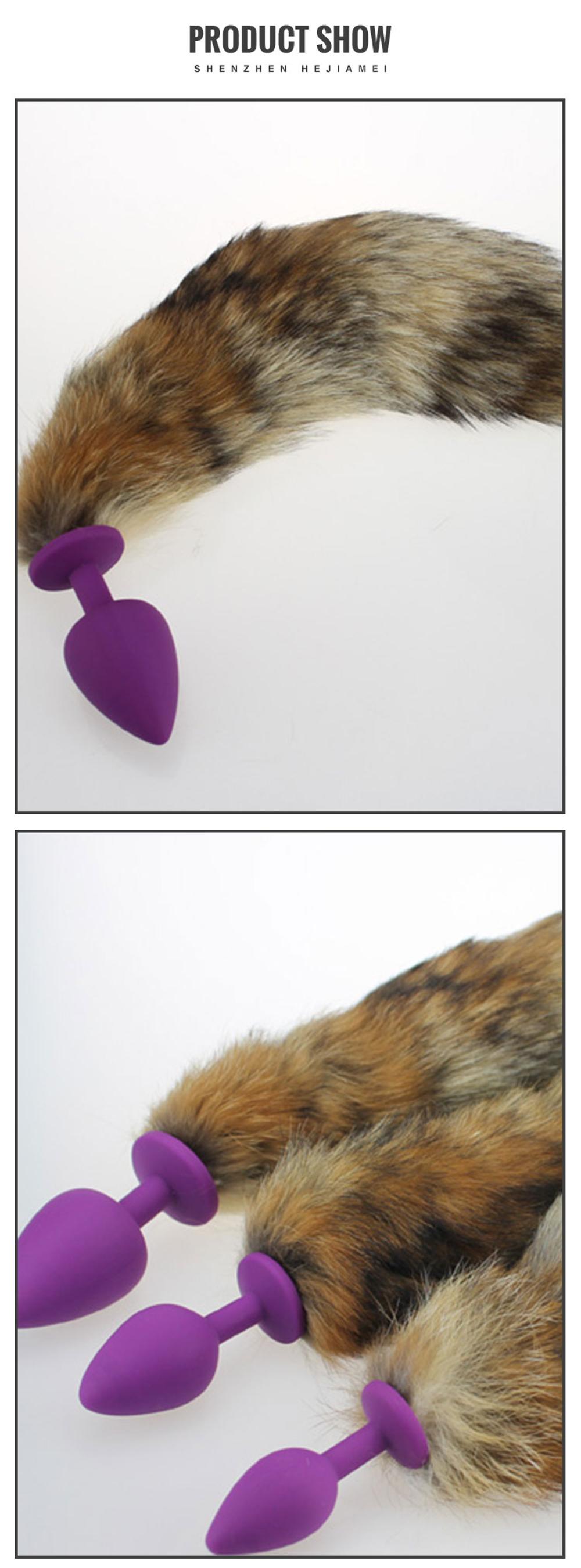 Shop Factory Price Silicone Anal Plug with Furry Fox Tail