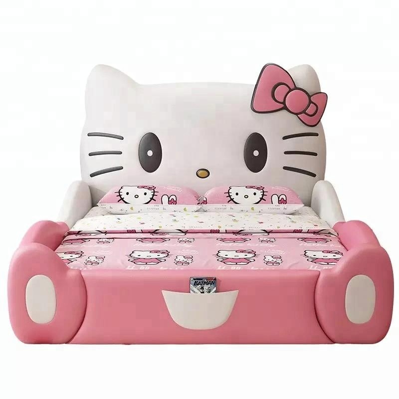 Мультяшная кровать детская мебель для детской спальни кровать Hello Kitty Y36
