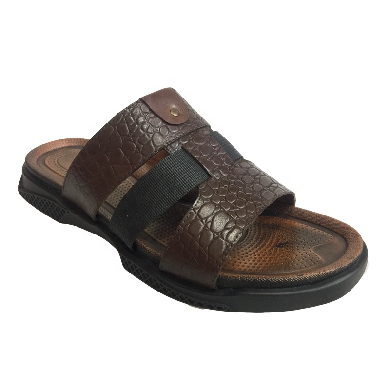 2021, стильные летние мужские кожаные сандалии, шлепанцы, сандалии, скользящие для мужчин, коричневые