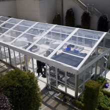 20x50m cheap party wedding ABSwall outdoor clear transparent roof top aluminium store tent for party wedding