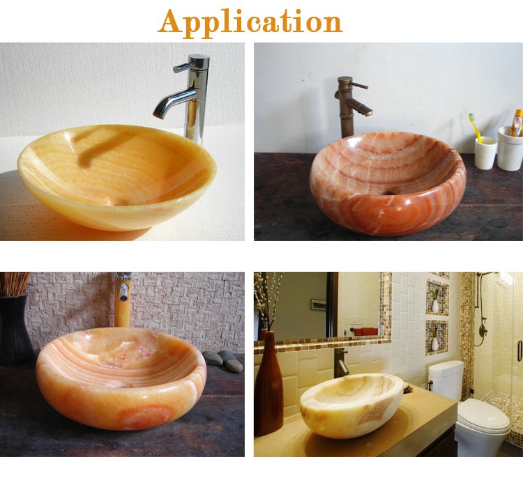 Freestanding Beautiful Elegant Natural Marble Stone Sink