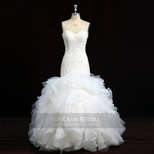 Wedding Dresses With Ruffled Organza Bottom Wedding Dresses With