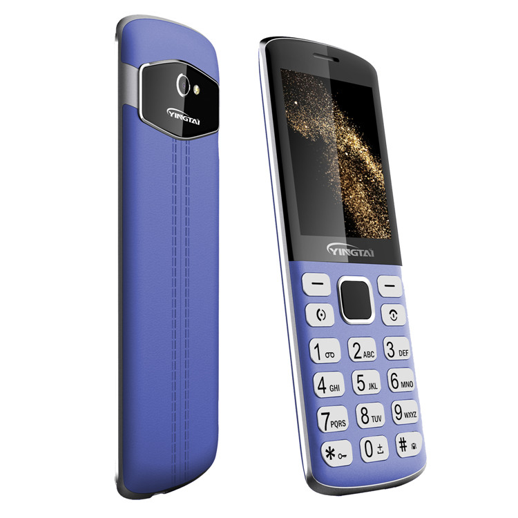 2,4 дюймовый супер тонкий металлический корпус функциональный телефон