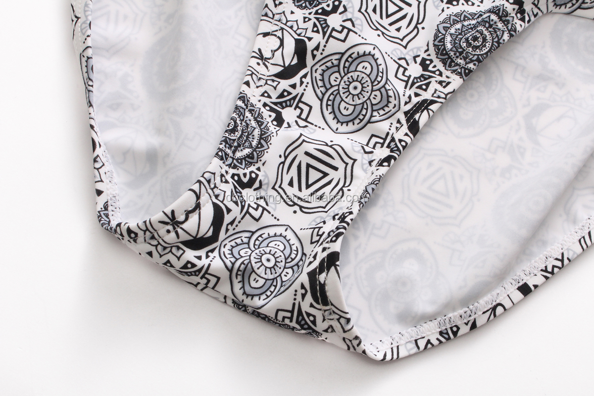 Hot Sale Classical Circle sexy printed girls' one piece swimwear