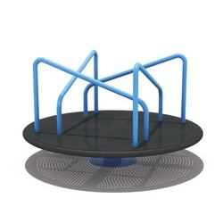Safety rotating mini kids outdoor fitness turntable playground equipment for park