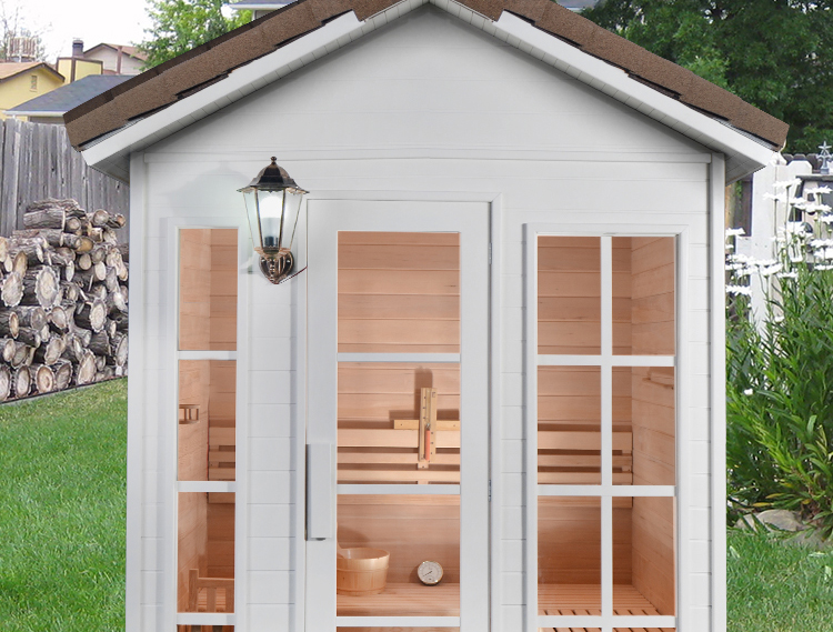 3 person outdoor traditional steam sauna room