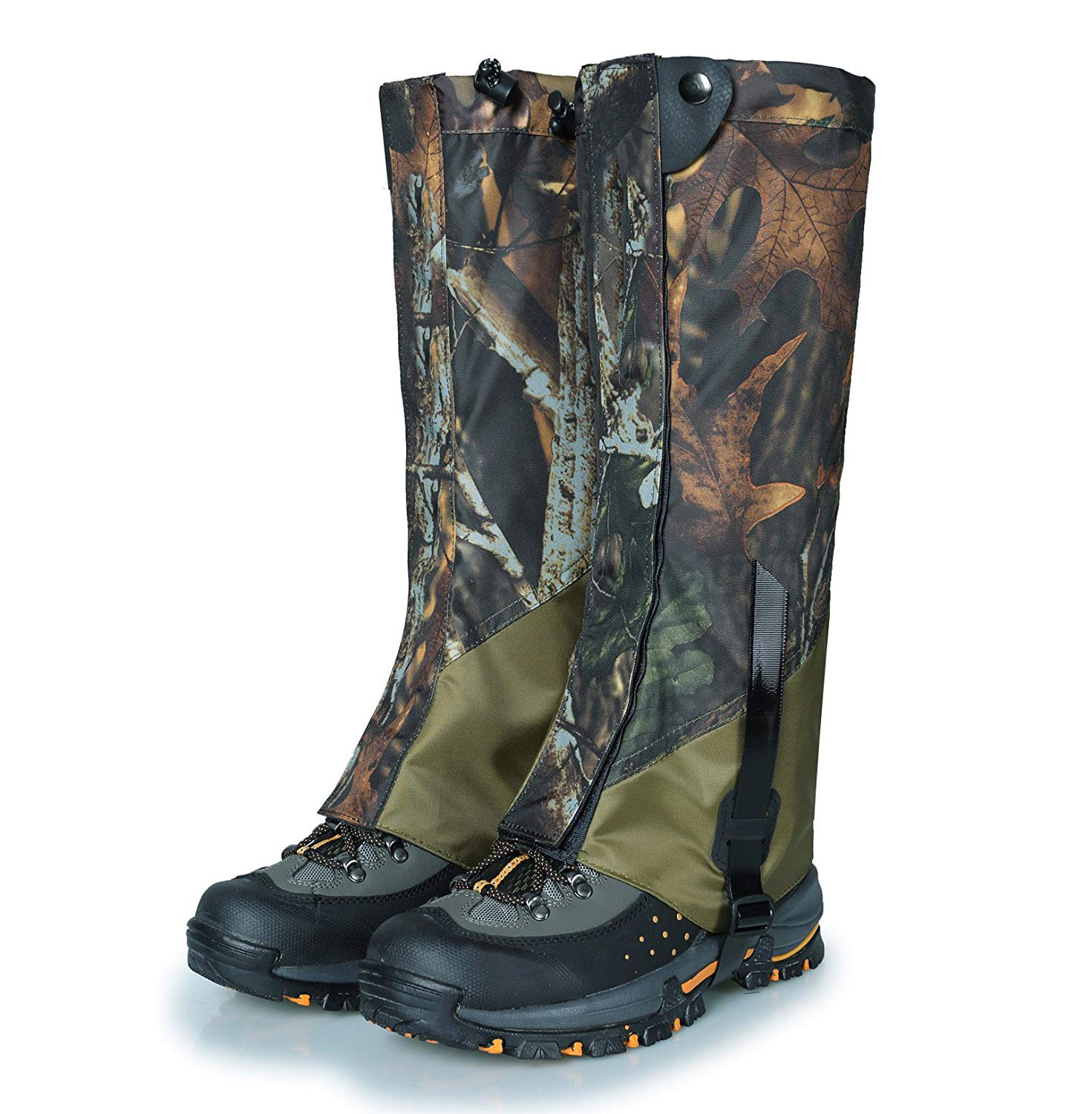 军用cp 迷彩靴子绑腿皮革绑腿