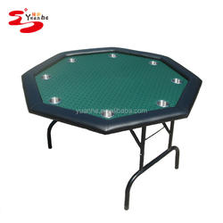 High Quality cheap 48inch 8 person octagon poker table With High Speed Cloth