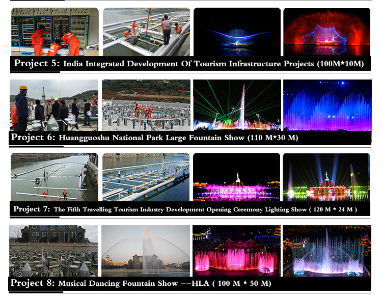 Lighted RGB Digital Controlled Garden Pool  Water Fountain Dancing Price