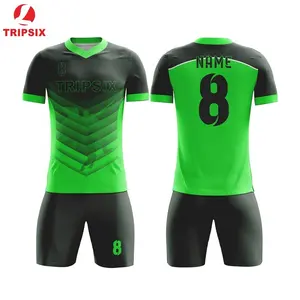 camisetas de futbol verde y negro