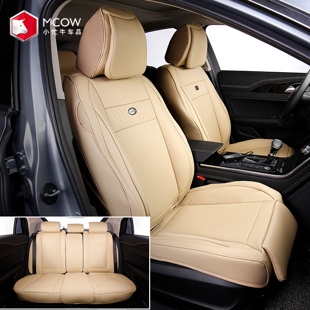Car Seat Covers Front Rear Full Set Synthetic Linen 2.5MM Sponge For 5-seats