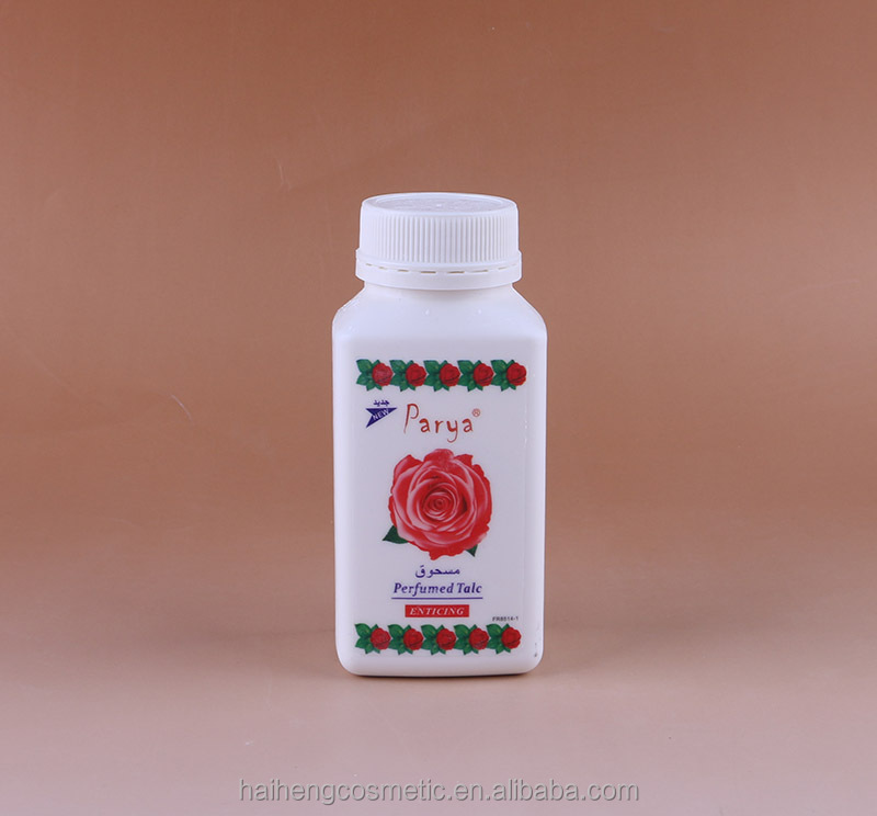 Parya оптовая продажа 100 мл романтическая интимная искрящая ощущение белая бутылка с ароматом розы парфюмерная тальковая пудра
