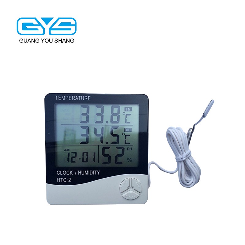TA318 Digitales Innen/Außen Thermometer Hygrometer Mit Sonde – Wandmontage, Großes LCD Display
