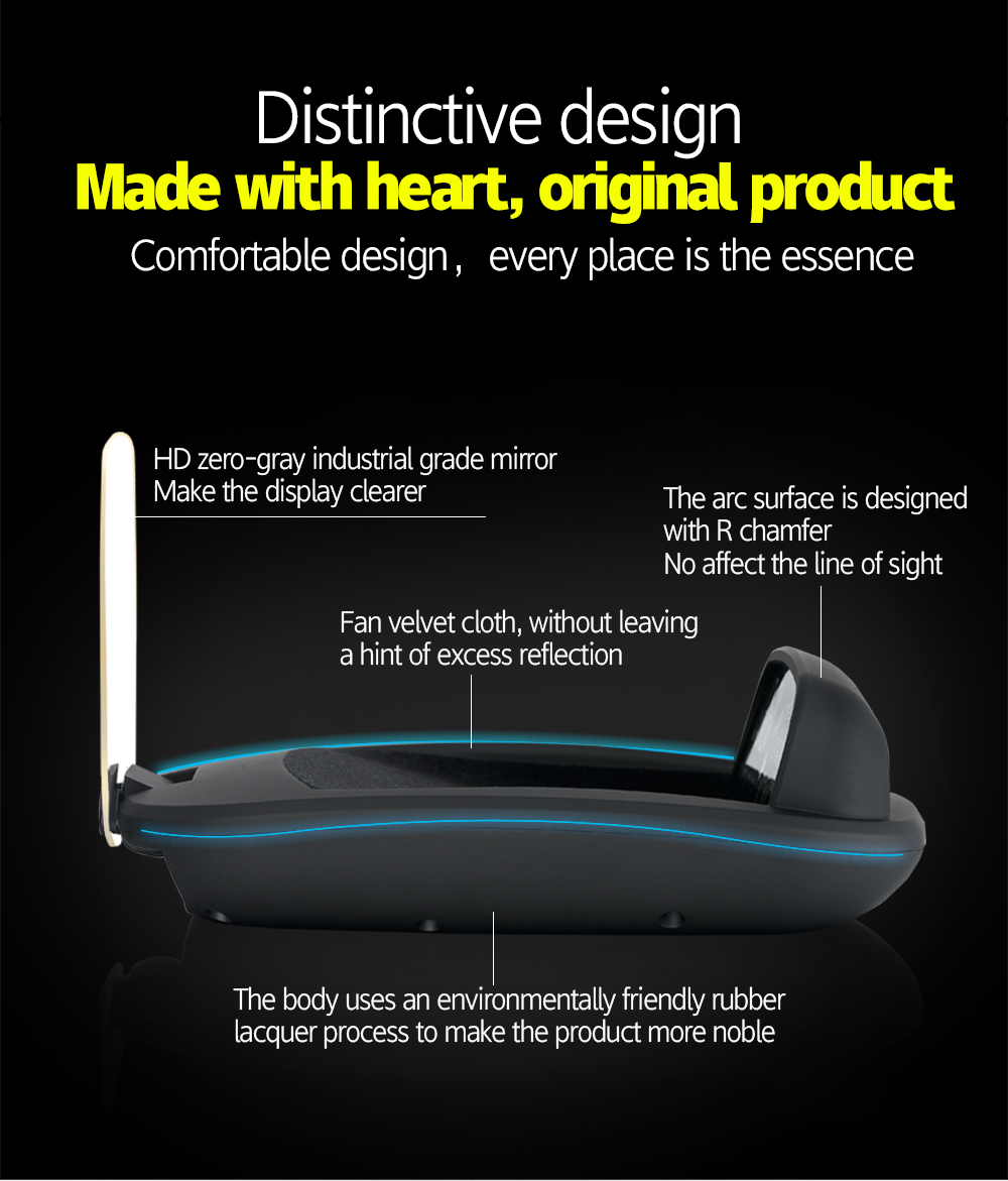 Car HUD With Transparent Mirror Reflect C600 Head Up Display No Need Film OBD Diagnostic