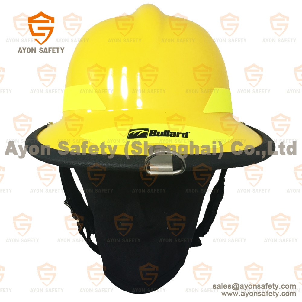Bullard Firefighting Helmet - Yellow/Red, Korean Design, Anti