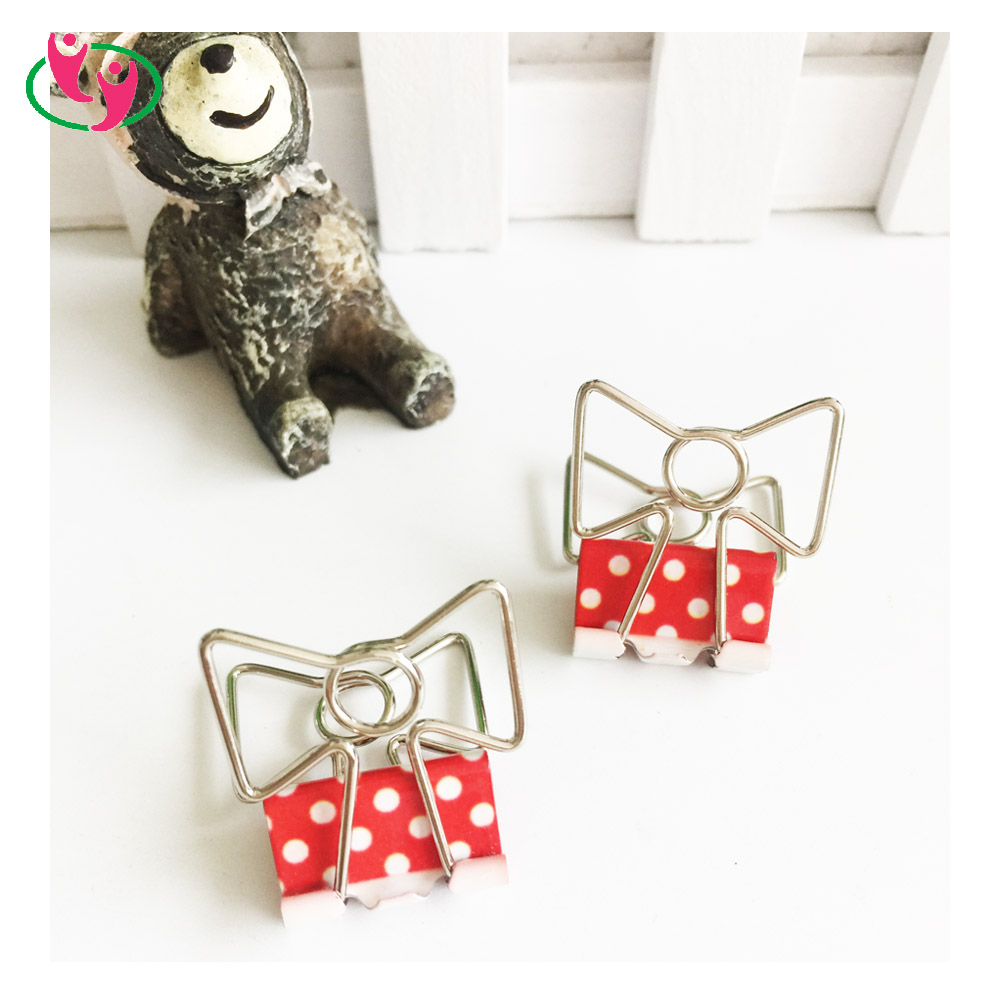 Новый логотип печать ленты галстук-бабочка в форме скрепки